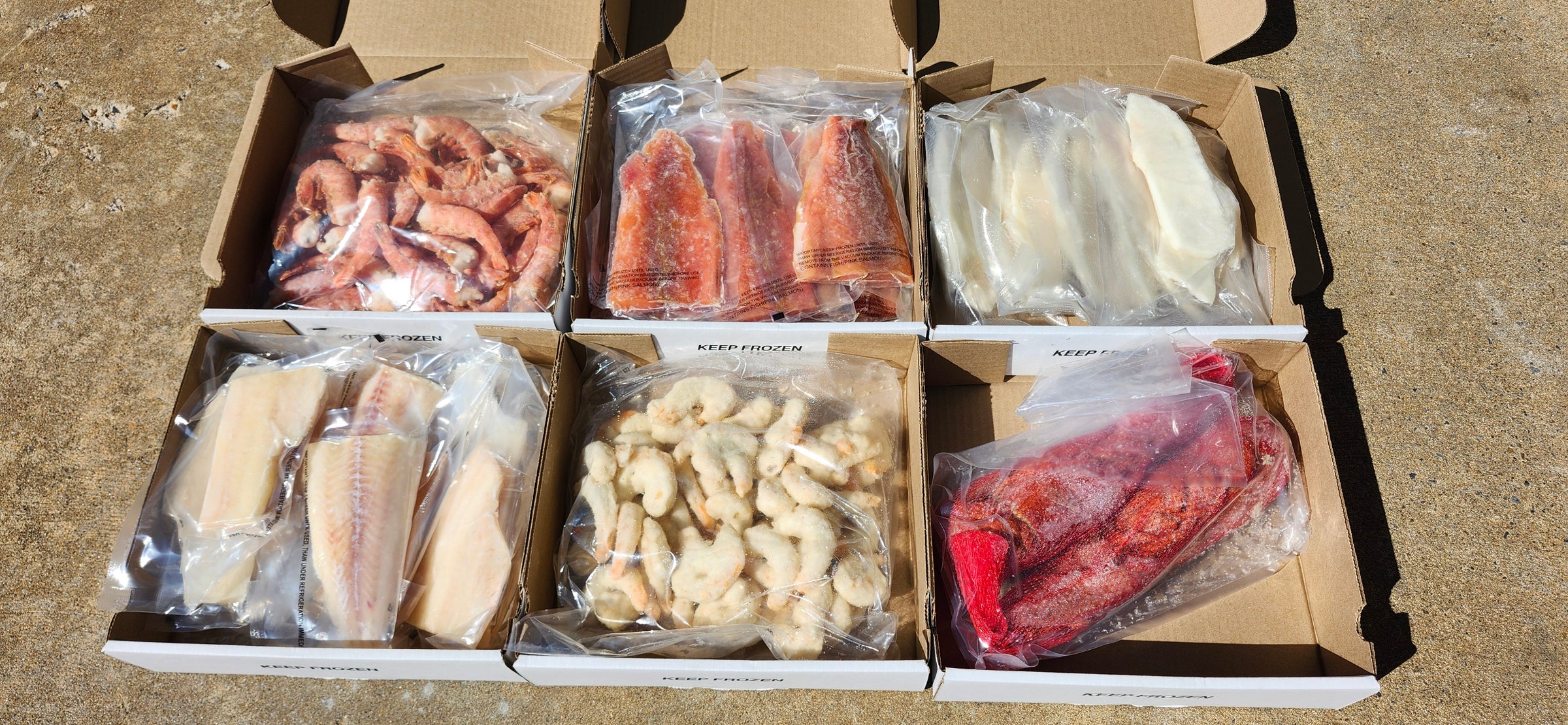 Nature's Best Catch Seafood Variety Pack – Salmon, Shrimp, Lobster